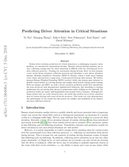 Predicting Driver Attention in Critical Situations
