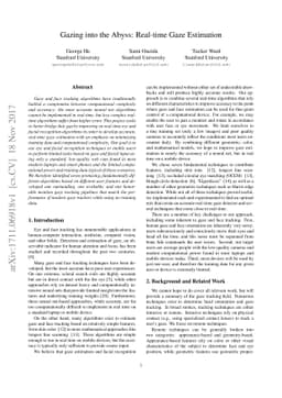 Gazing into the Abyss: Real-time Gaze Estimation