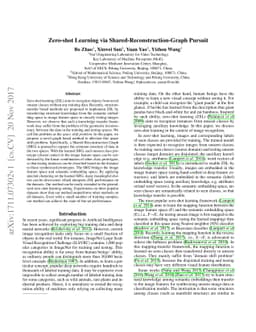 Zero-shot Learning via Shared-Reconstruction-Graph Pursuit