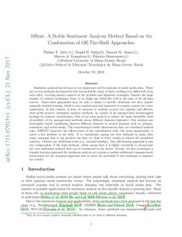 10Sent: A Stable Sentiment Analysis Method Based on the Combination of
  Off-The-Shelf Approaches