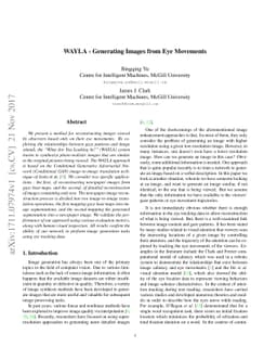 WAYLA - Generating Images from Eye Movements