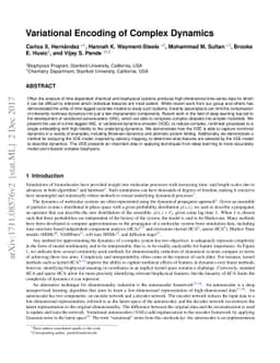 Variational Encoding of Complex Dynamics