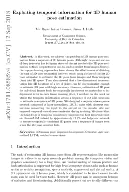 Exploiting temporal information for 3D pose estimation