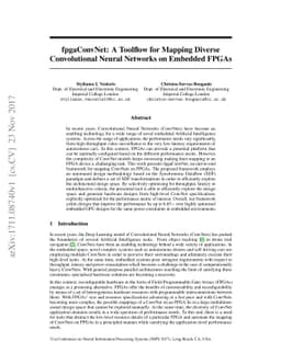fpgaConvNet: A Toolflow for Mapping Diverse Convolutional Neural
  Networks on Embedded FPGAs