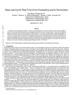 Deep Learning for Real-Time Crime Forecasting and its Ternarization