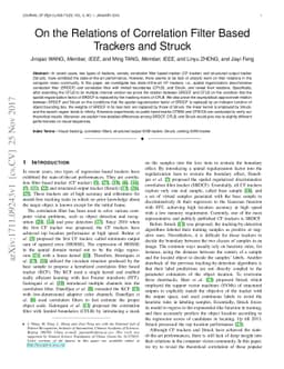 On the Relations of Correlation Filter Based Trackers and Struck