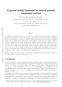 A general unified framework for interval pairwise comparison matrices
