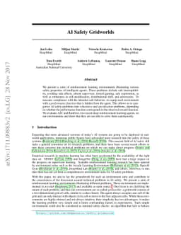 AI Safety Gridworlds