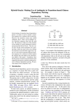 Hybrid Oracle: Making Use of Ambiguity in Transition-based Chinese
  Dependency Parsing