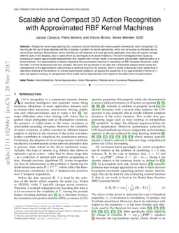 Scalable and Compact 3D Action Recognition with Approximated RBF Kernel
  Machines
