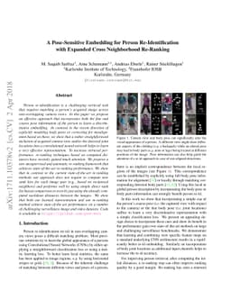 A Pose-Sensitive Embedding for Person Re-Identification with Expanded
  Cross Neighborhood Re-Ranking