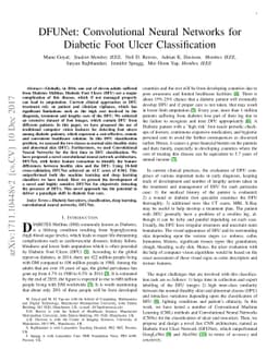 DFUNet: Convolutional Neural Networks for Diabetic Foot Ulcer
  Classification