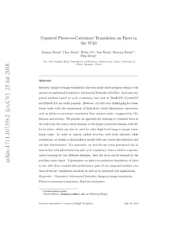 Unpaired Photo-to-Caricature Translation on Faces in the Wild