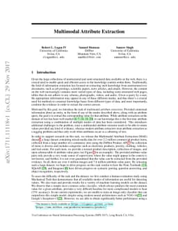 Multimodal Attribute Extraction
