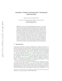 Auxiliary Guided Autoregressive Variational Autoencoders