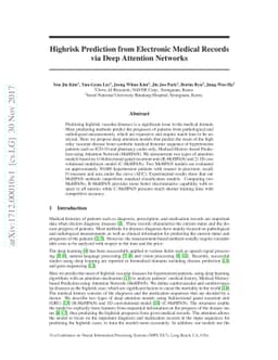 Highrisk Prediction from Electronic Medical Records via Deep Attention
  Networks