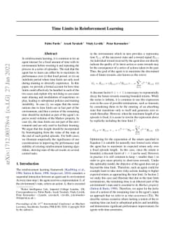 Time Limits in Reinforcement Learning