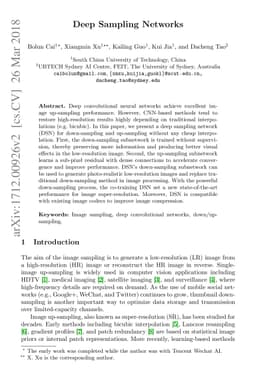 Deep Sampling Networks