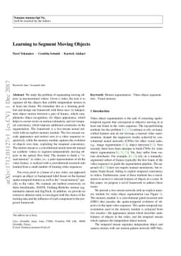 Learning to Segment Moving Objects
