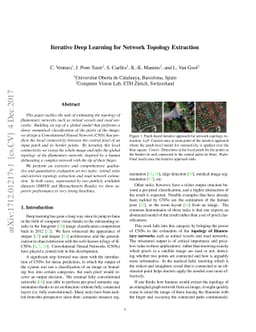 Iterative Deep Learning for Network Topology Extraction