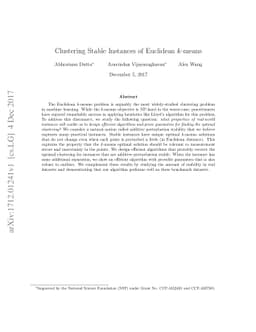 Clustering Stable Instances of Euclidean k-means