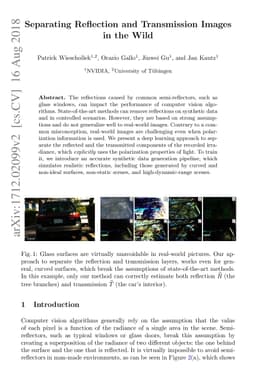 Separating Reflection and Transmission Images in the Wild