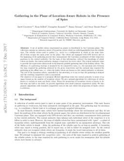 Gathering in the Plane of Location-Aware Robots in the Presence of Spies