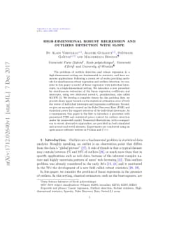 High-dimensional robust regression and outliers detection with SLOPE