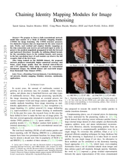 Chaining Identity Mapping Modules for Image Denoising