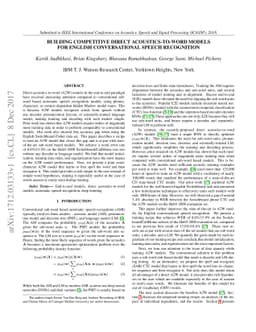 Building competitive direct acoustics-to-word models for English
  conversational speech recognition
