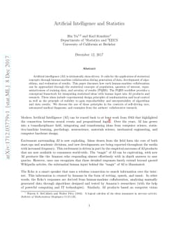 Artificial Intelligence and Statistics