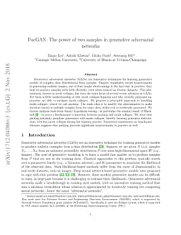 PacGAN: The power of two samples in generative adversarial networks