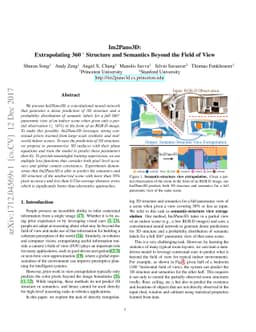 Im2Pano3D: Extrapolating 360 Structure and Semantics Beyond the Field of
  View