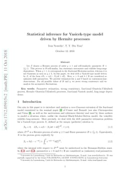 Statistical inference for Vasicek-type model driven by Hermite processes