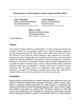 Deep generative models of genetic variation capture mutation effects