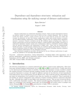 Dependence and dependence structures: estimation and visualization using
  the unifying concept of distance multivariance