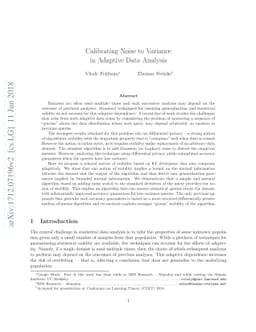 Calibrating Noise to Variance in Adaptive Data Analysis