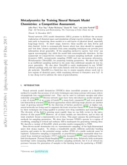 Metadynamics for Training Neural Network Model Chemistries: a
  Competitive Assessment