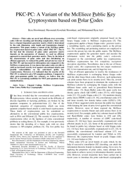 PKC-PC: A Variant of the McEliece Public Key Cryptosystem based on Polar
  Codes