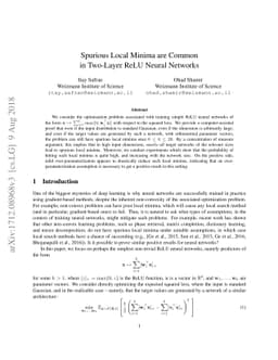 Spurious Local Minima are Common in Two-Layer ReLU Neural Networks