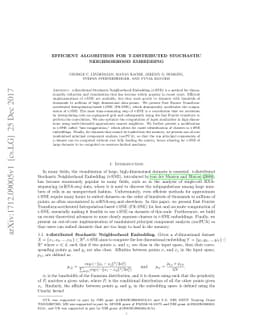 Efficient Algorithms for t-distributed Stochastic Neighborhood Embedding