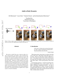 Audio to Body Dynamics