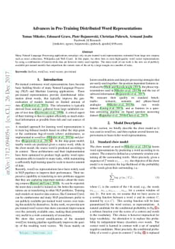 Advances in Pre-Training Distributed Word Representations