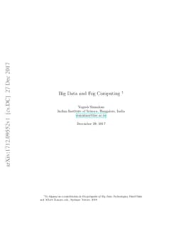 Big Data and Fog Computing