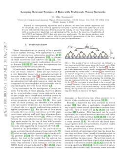 Learning Relevant Features of Data with Multi-scale Tensor Networks