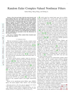 Random Euler Complex-Valued Nonlinear Filters