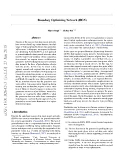 Boundary Optimizing Network (BON)