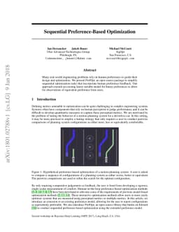 Sequential Preference-Based Optimization