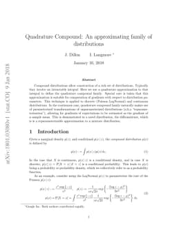 Quadrature Compound: An approximating family of distributions