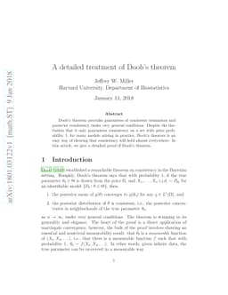A detailed treatment of Doob's theorem